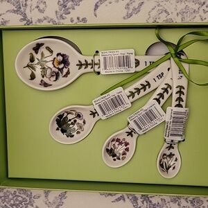 NWT Portmeirion Botanica Garden Set of 4 Measurements Spoons
